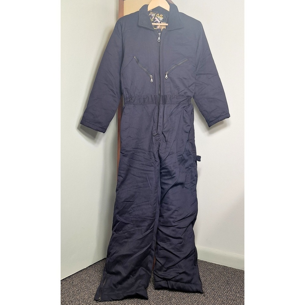 Bear River Workwear Insulated‎ Coveralls Large Navy Blue NEW Mens L
